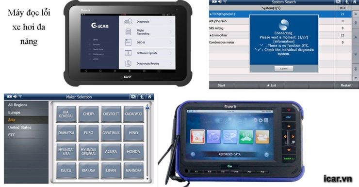 Thiết bị đọc lỗi chuyên dụng GIT G-Scan hỗ trợ kiểm tra hệ thống điện xe ô tô cũ lướt