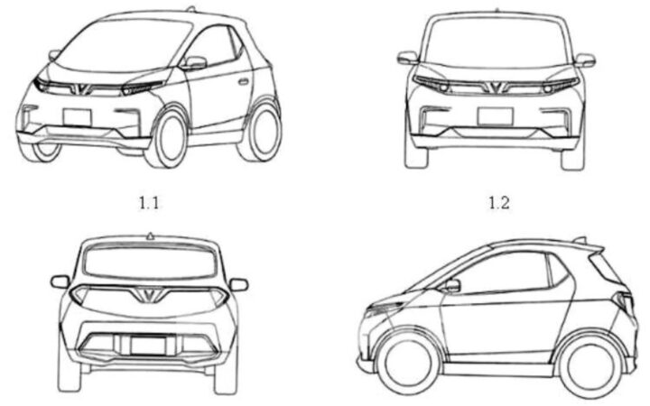 Mô hình xe ô tô VinFast cỡ nhỏ M-Green concept