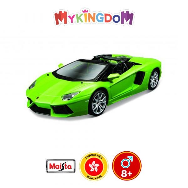 Mô hình lắp ráp xe ô tô Lamborghini Roadster màu vàng nổi bật tỉ lệ 1:24