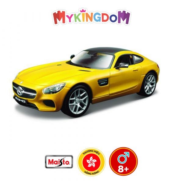 Mô hình lắp ráp xe ô tô Mercedes-AMG GT màu trắng tinh tế tỉ lệ 1:24