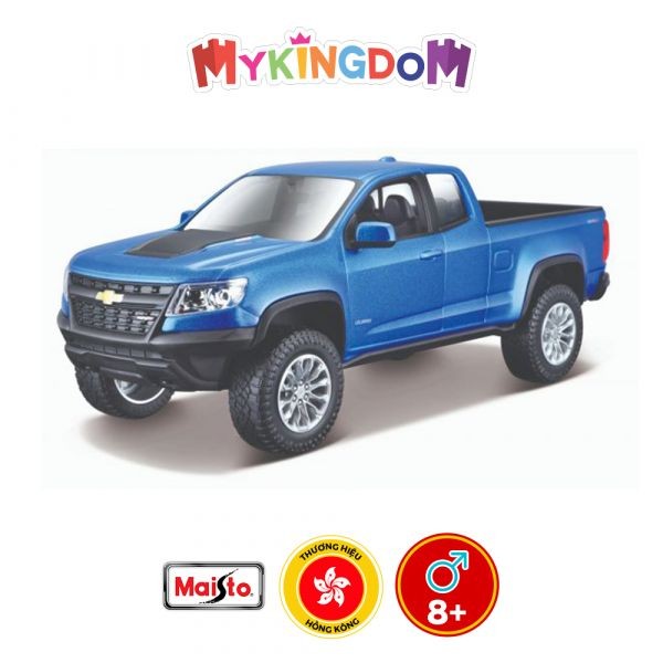 Mô hình lắp ráp xe ô tô bán tải Chevrolet Colorado ZR2 màu đỏ mạnh mẽ tỉ lệ 1:27