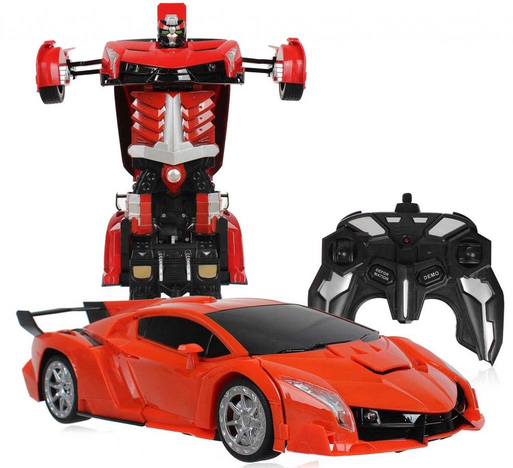 Đồ chơi xe ô tô biến hình robot Transformer với các màu sắc nổi bật