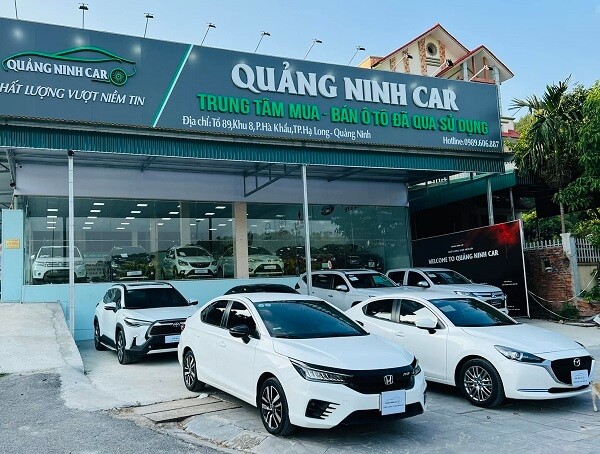 Showroom xe cũ ô tô Quảng Ninh Car nổi bật với đa dạng mẫu xe chất lượng