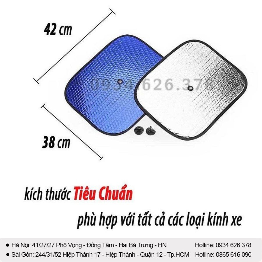 Tấm xốp che nắng phù hợp với nhiều loại xe ô tô