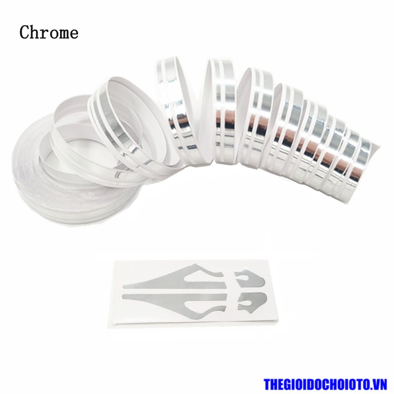 Cuộn chỉ trang trí decal màu đen trên mặt bàn