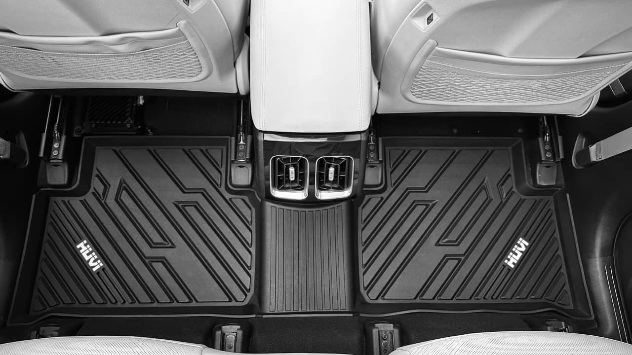 Thiết kế chống trượt thông minh của thảm lót sàn HUVI trên xe ô tô Kia Sorento