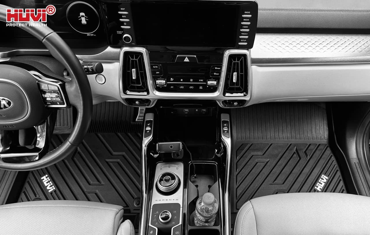 Độ bền và tính không mùi của thảm lót sàn HUVI cho xe ô tô Kia Sorento