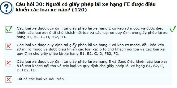 thi ly thuyet bang lai xe oto 1