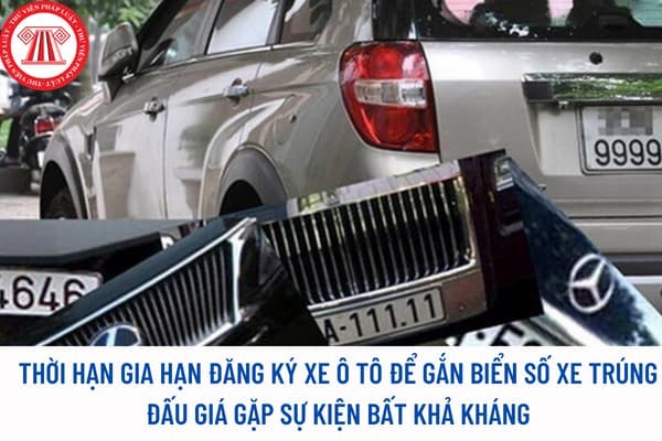 Hình ảnh minh họa quy trình và thời hạn đăng ký biển xe ô tô trúng đấu giá