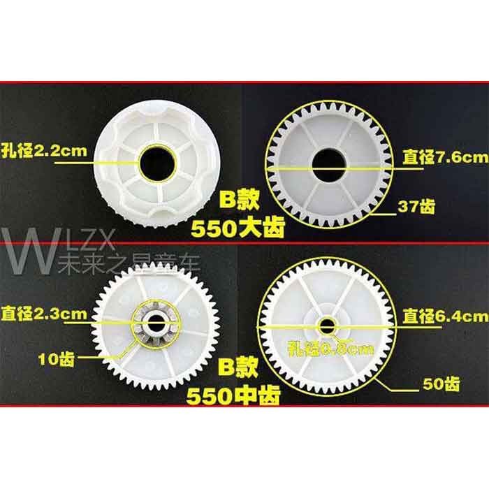 Các loại bánh răng động cơ chi tiết, đảm bảo truyền động cho xe ô tô điện trẻ em