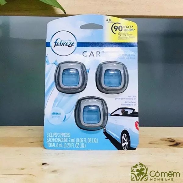 Tinh dầu chống say xe Febreze giúp loại bỏ mùi hôi khó chịu cực hiệu quả trong xe