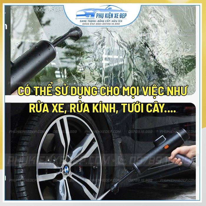 Vòi xịt rửa xe ô tô Baseus với thiết kế công thái học