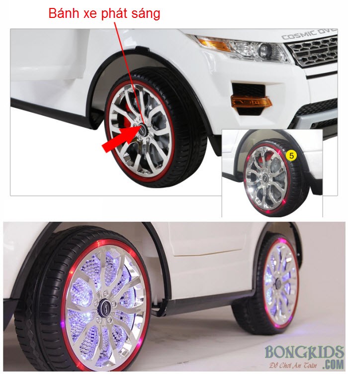 Chi tiết bánh xe chắc chắn của xe ô tô điện KYD 2988