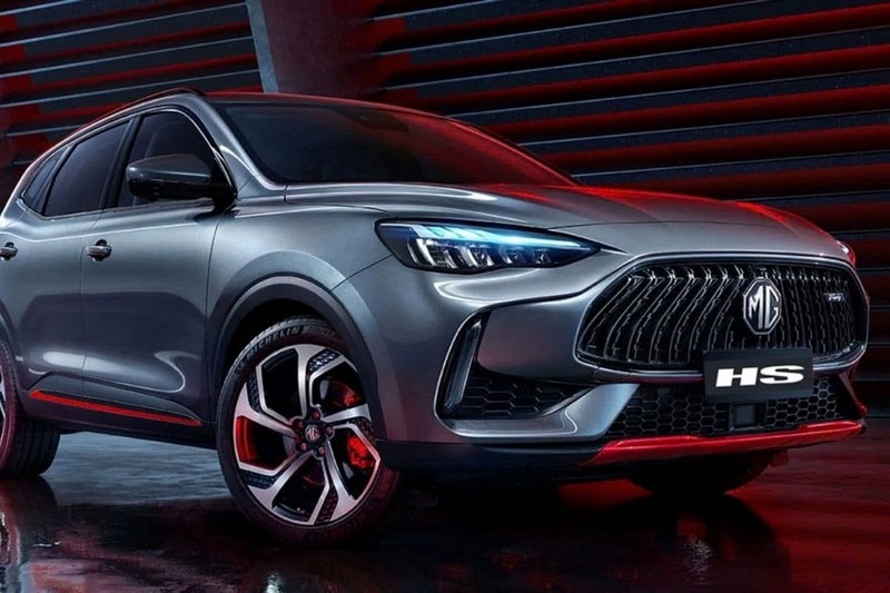Thiết kế ngoại thất thể thao và tinh tế của MG HS, minh họa cho phong cách trẻ trung của các mẫu xe ô tô hiệu Anh Quốc.