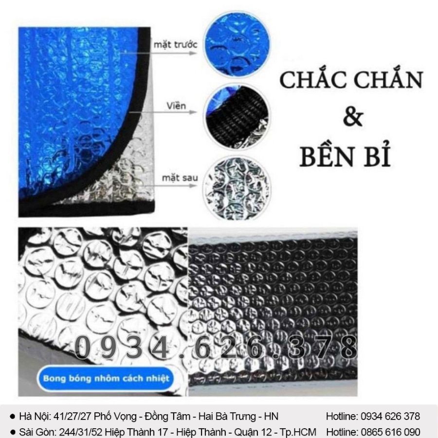 Tấm xốp che nắng ô tô, xốp chắn nắng cách nhiệt xe hơi