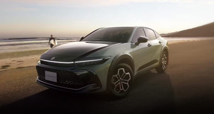 Hình mẫu xe ô tô Toyota Crown Landscape 2025 với thiết kế SUV-like mạnh mẽ