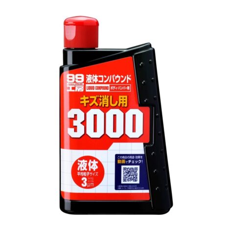 Dung dịch đánh bóng sơn xe ô tô Soft99 Liquid Compound B-144 giúp loại bỏ vết xước và phục hồi độ bóng.
