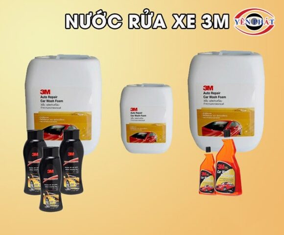 Dung dịch rửa xe 3M đa dạng dung tích cho xe ô tô hiện nay