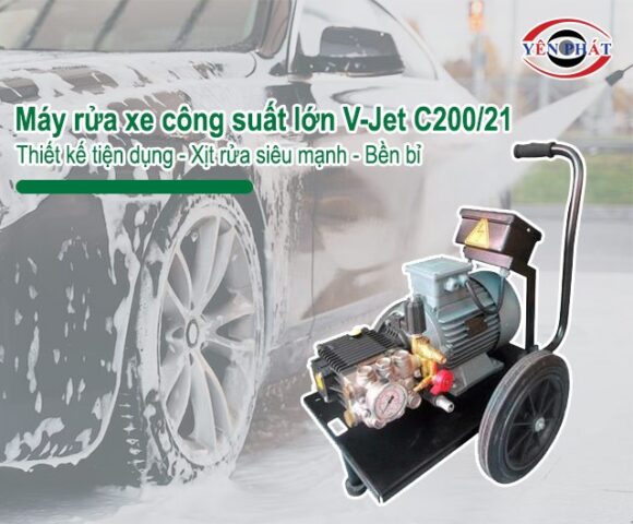 Thiết kế tối giản của máy rửa xe ô tô công suất lớn V-Jet C200/21