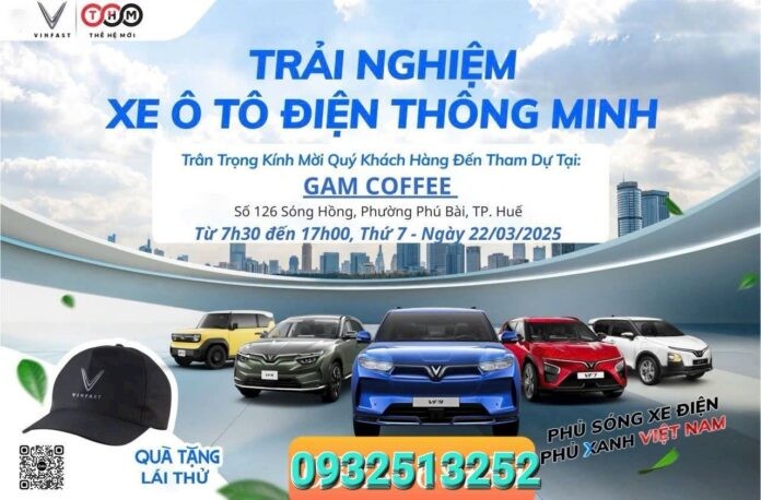 Năm mẫu xe ô tô điện VinFast đa dạng cho dịch vụ thuê xe tự lái tại Huế