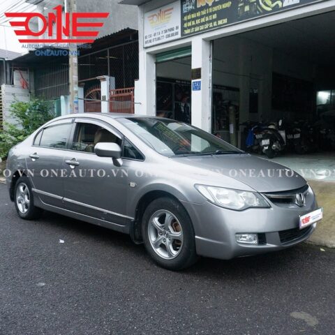 Thảm lót sàn 8D màu nâu cà phê cho xe ô tô Honda Civic 2007
