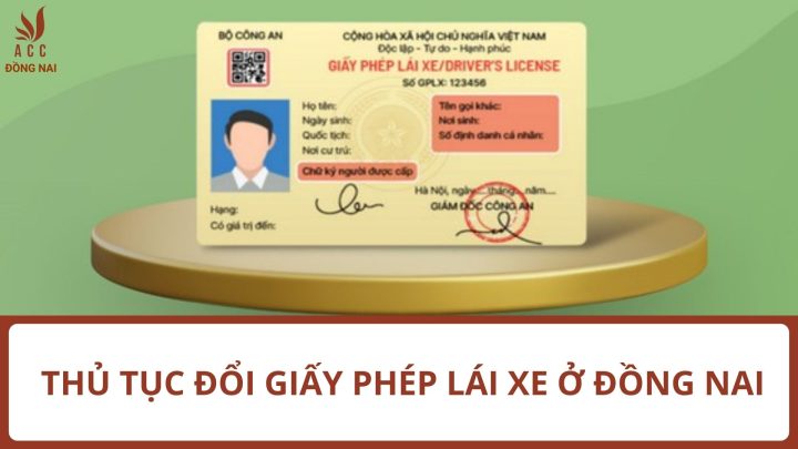 Thu tuc doi giay phep lai xe o Dong Nai