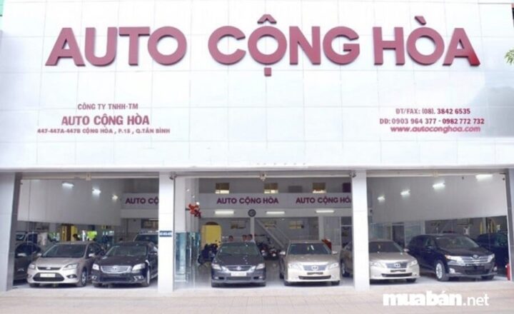 Địa chỉ chợ xe ô tô cũ TPHCM: Auto Cộng Hòa