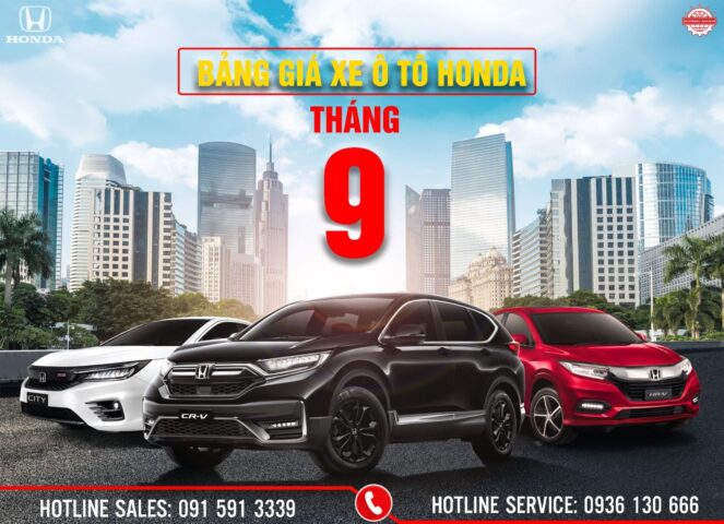 Bảng giá các mẫu xe ô tô Honda