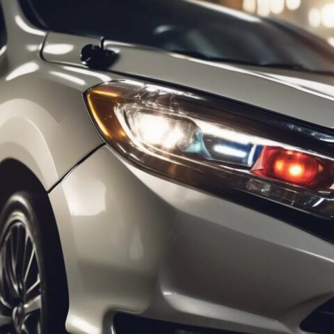 Cần gạt điều khiển các chế độ đèn pha, cốt, và xi nhan trên xe Honda City