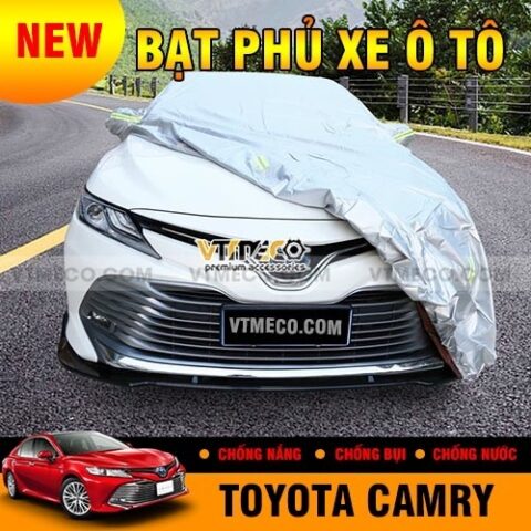 Bạt phủ xe ô tô Camry màu bạc bền bỉ