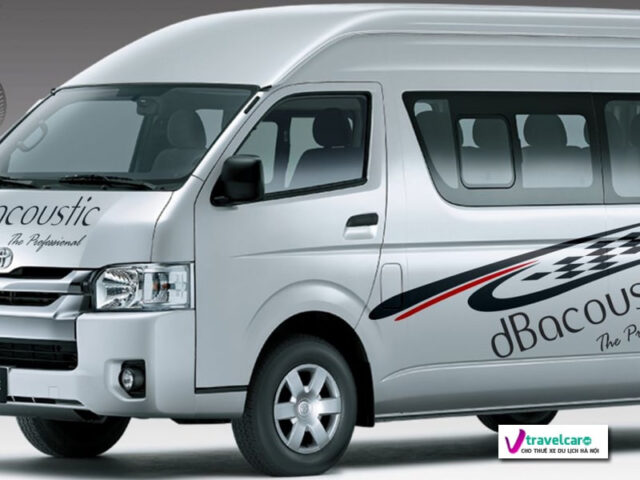 Ngoại thất xe ô tô 12 chỗ Toyota Hiace đời mới với thiết kế hiện đại