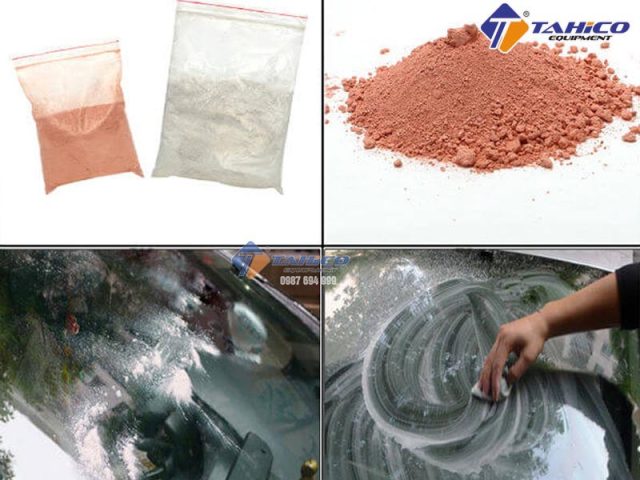 Quy trình sử dụng bột đánh bóng xe ô tô hiệu quả trên bề mặt kính.