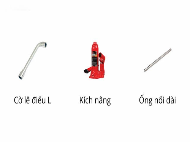 Dụng cụ cần thiết cho quy trình thay lốp xe ô tô khẩn cấp