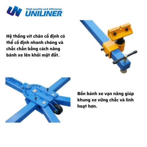 Thiết bị nắn khung sườn xe ô tô chuyên nghiệp, đảm bảo độ chính xác cao