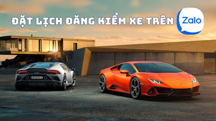 Giao diện Zalo hướng dẫn đặt lịch đăng kiểm xe ô tô trực tuyến