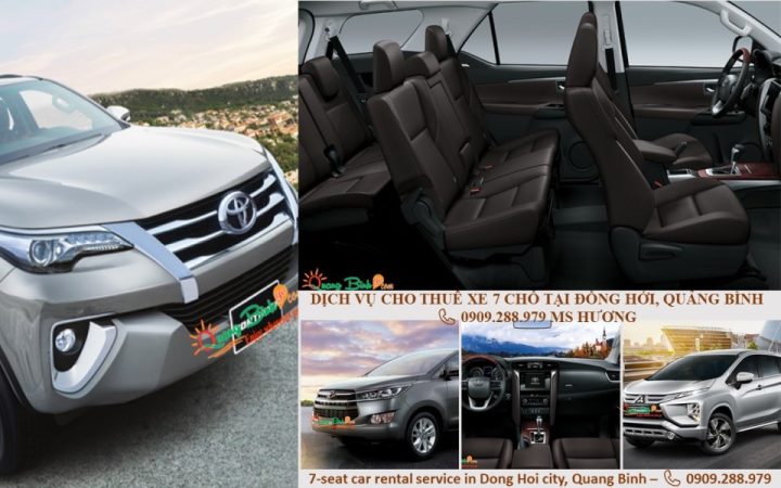 Dịch vụ thuê xe ô tô 7 chỗ tại Quảng Bình chất lượng cao