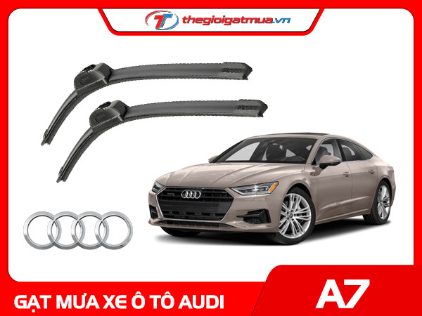 Hệ thống gạt mưa trên xe ô tô Audi A7 hoạt động hiệu quả trong điều kiện thời tiết mưa