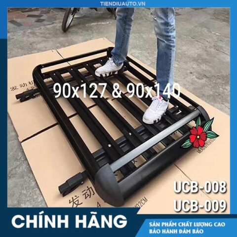 Hệ thống baga mui xe ô tô được lắp đặt chắc chắn trên nóc xe