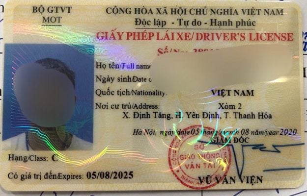 giay phep lai xe hang c