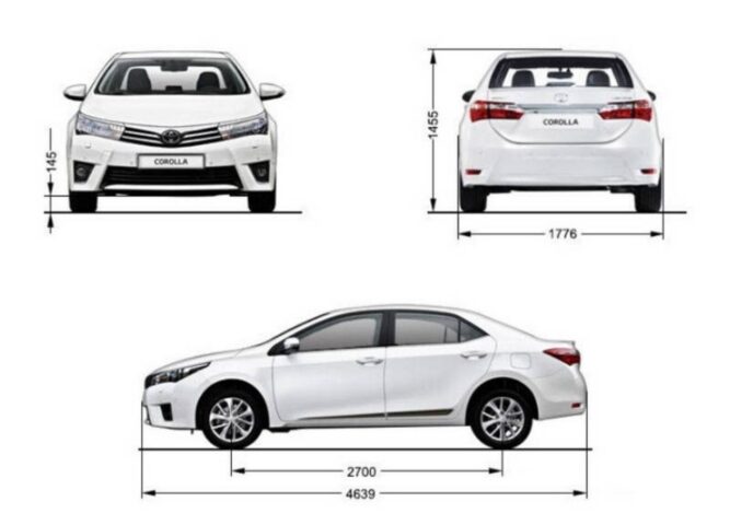 Các thông số kích thước cơ bản của xe ô tô