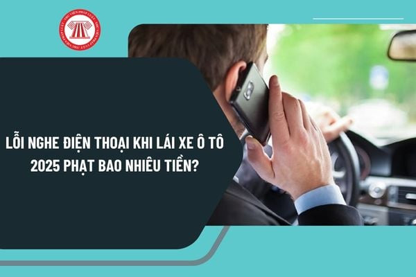 Lỗi nghe điện thoại khi lái xe ô tô gây mất tập trung