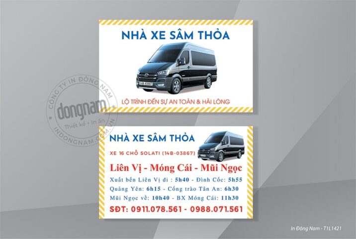 mau card visit nha xe van tai du lich 1