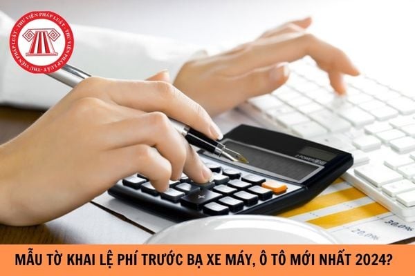 Mẫu tờ khai lệ phí trước bạ xe ô tô cập nhật