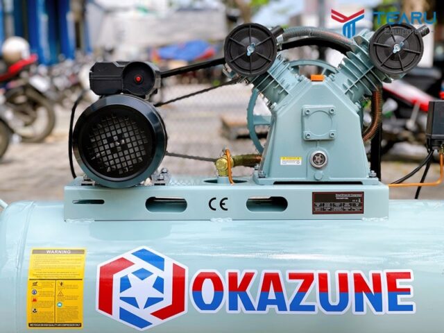 Sơ đồ cấu tạo chi tiết của máy nén khí Piston, thành phần quan trọng của máy nén rửa xe ô tô