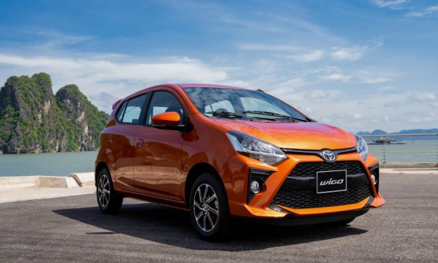 Hình ảnh xe Toyota Wigo màu trắng, mẫu xe ô tô 5 chỗ giá dưới 600 triệu đồng phù hợp di chuyển đô thị