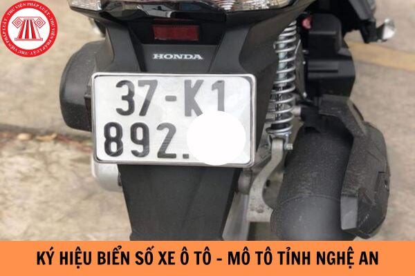 Biển số xe ô tô Nghệ An với ký hiệu 37