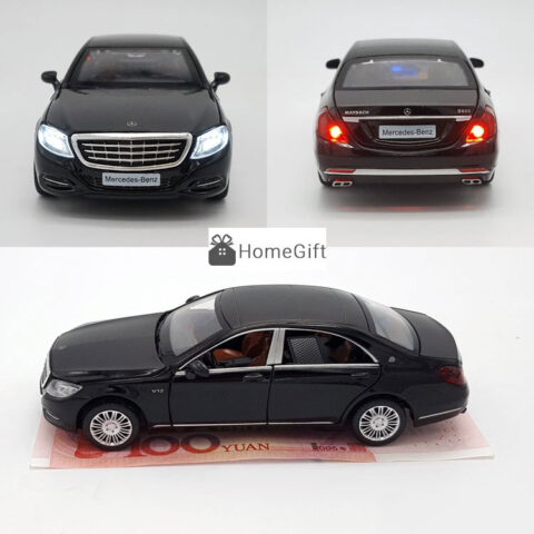 Xe ô tô mô hình bằng sắt Mercedes-Benz S600 Maybach 1:32 màu trắng tinh tế