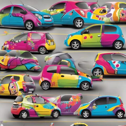 Mẫu tem trang trí xe Matiz cá tính và trẻ trung
