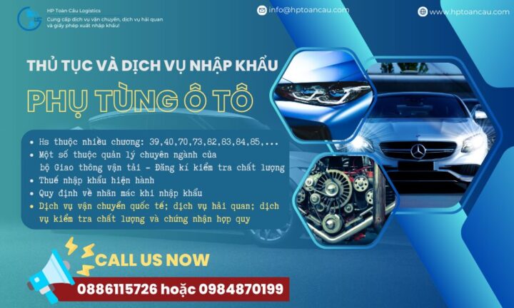 thu tuc nhap khau phu tung o to