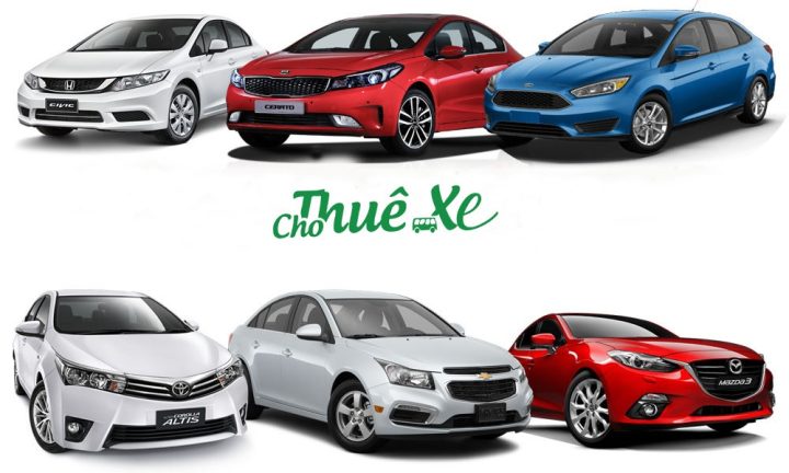 Một chiếc sedan màu đen sẵn sàng cho dịch vụ thuê xe ô tô tự lái du lịch Hùng Hưng, mang lại sự tiện lợi và linh hoạt cho hành trình